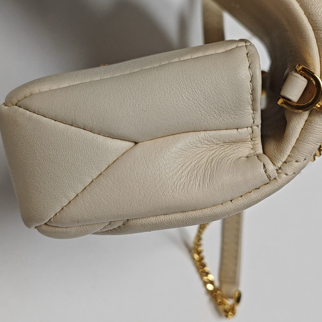 SERPENTI CABOCHON Quilted Calfskin Beige