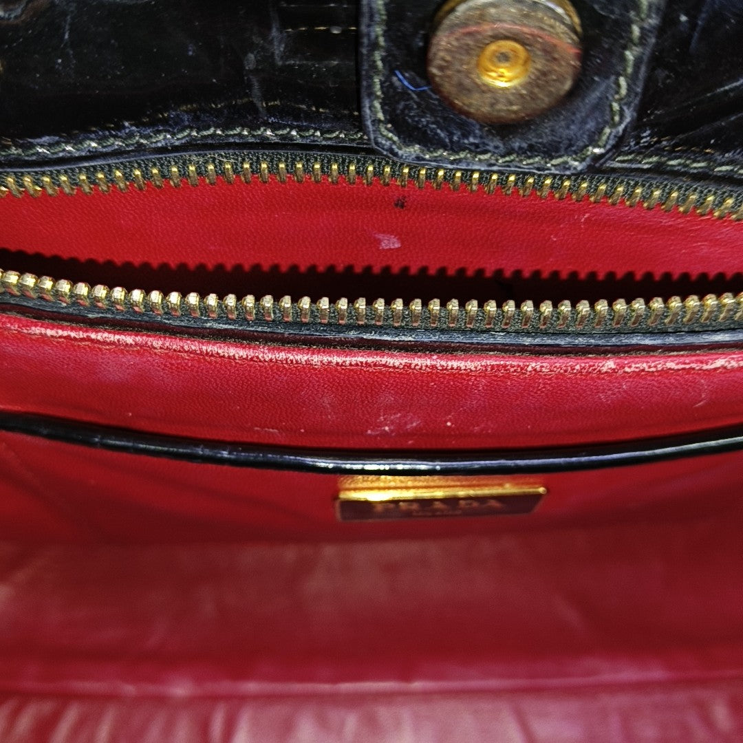 Calfskin Shoulder Bag Black