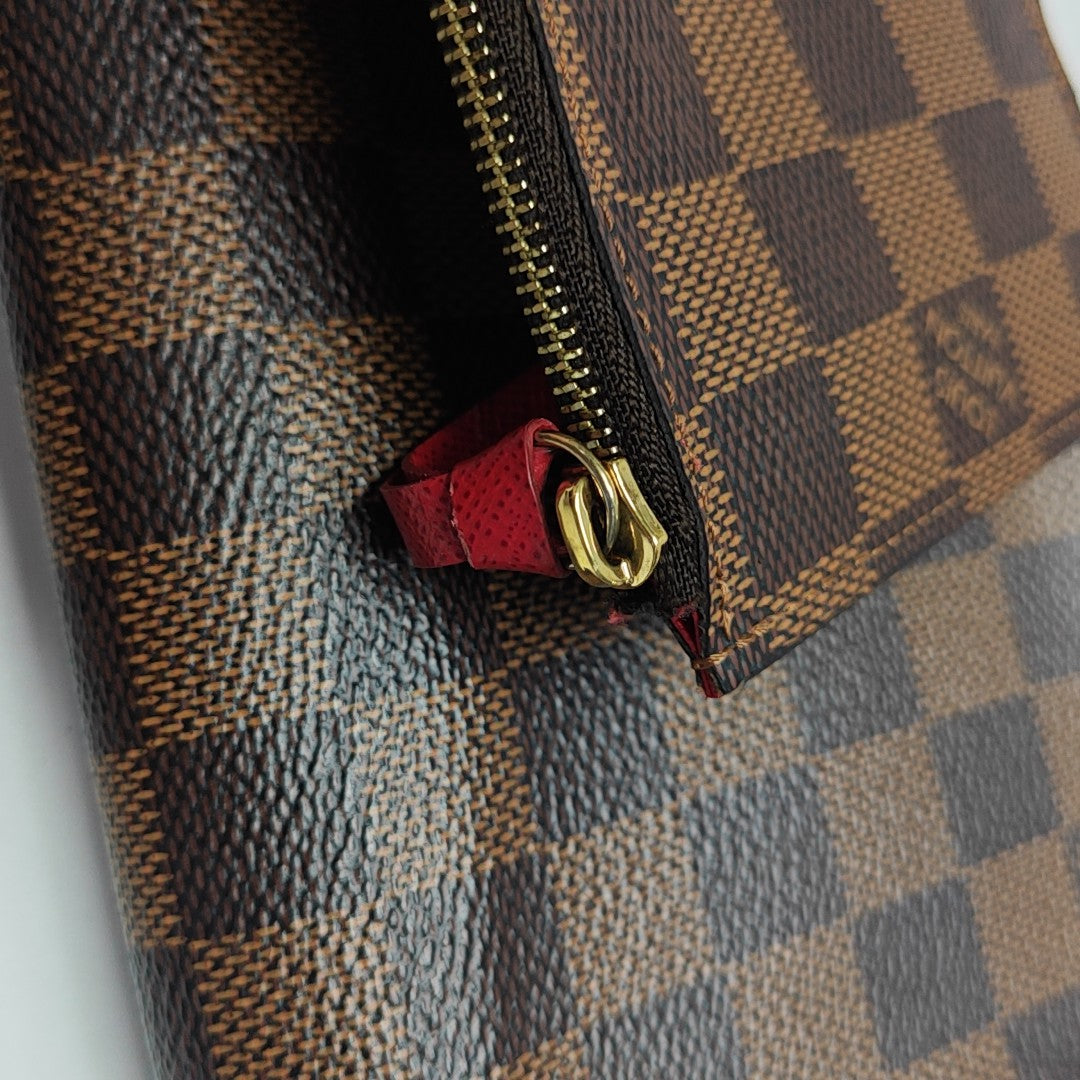 FÉLICIE Damier Ebene Coated Canvas Brown