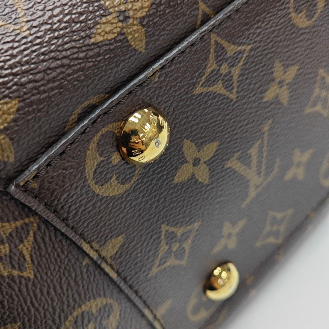 MONTAIGNE Monogram Coated Canvas Brown