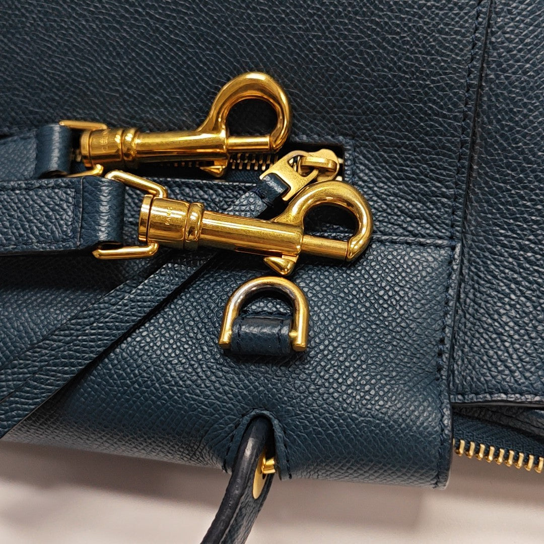 BELT Micro Calfskin Blue