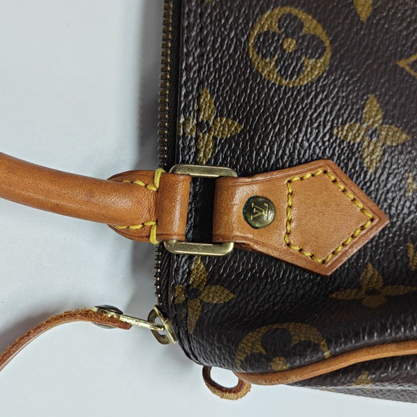 SPEEDY Monogram Coated Canvas Brown