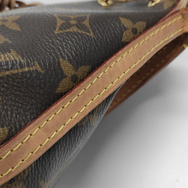 NÉONOÉ Nano Monogram Coated Canvas Brown