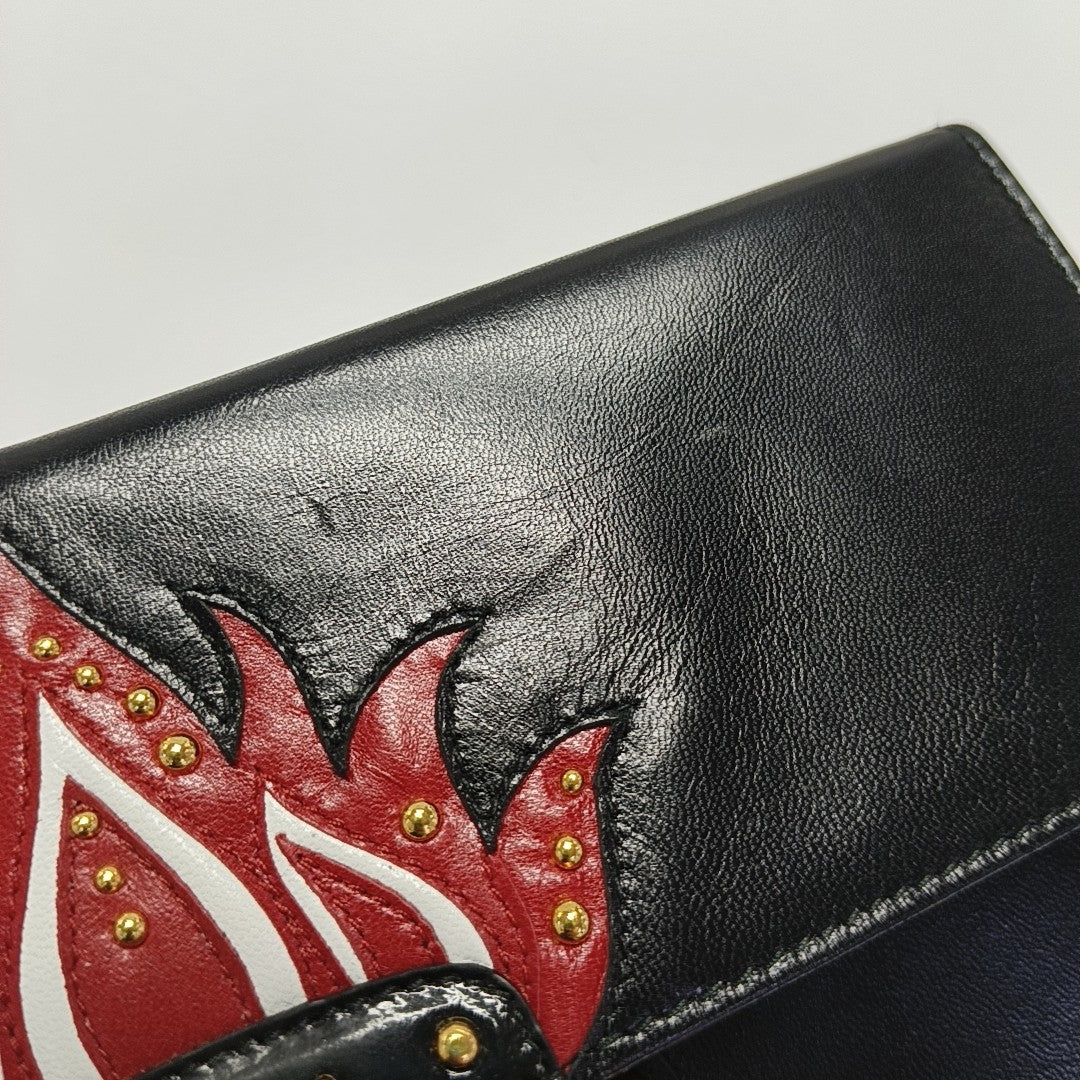 Leather Clutch Black