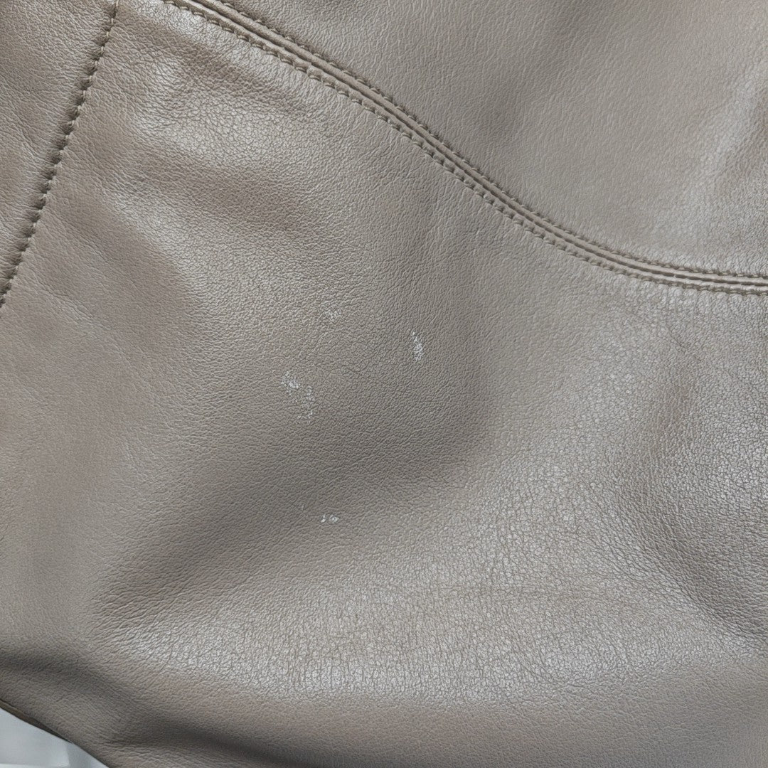 Calfskin Shoulder Bag Gray