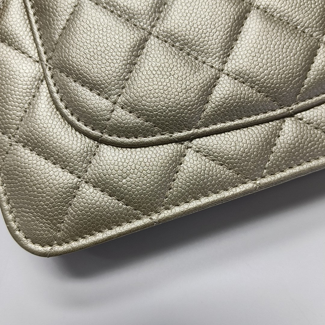 WOC Quilted Calfskin Beige
