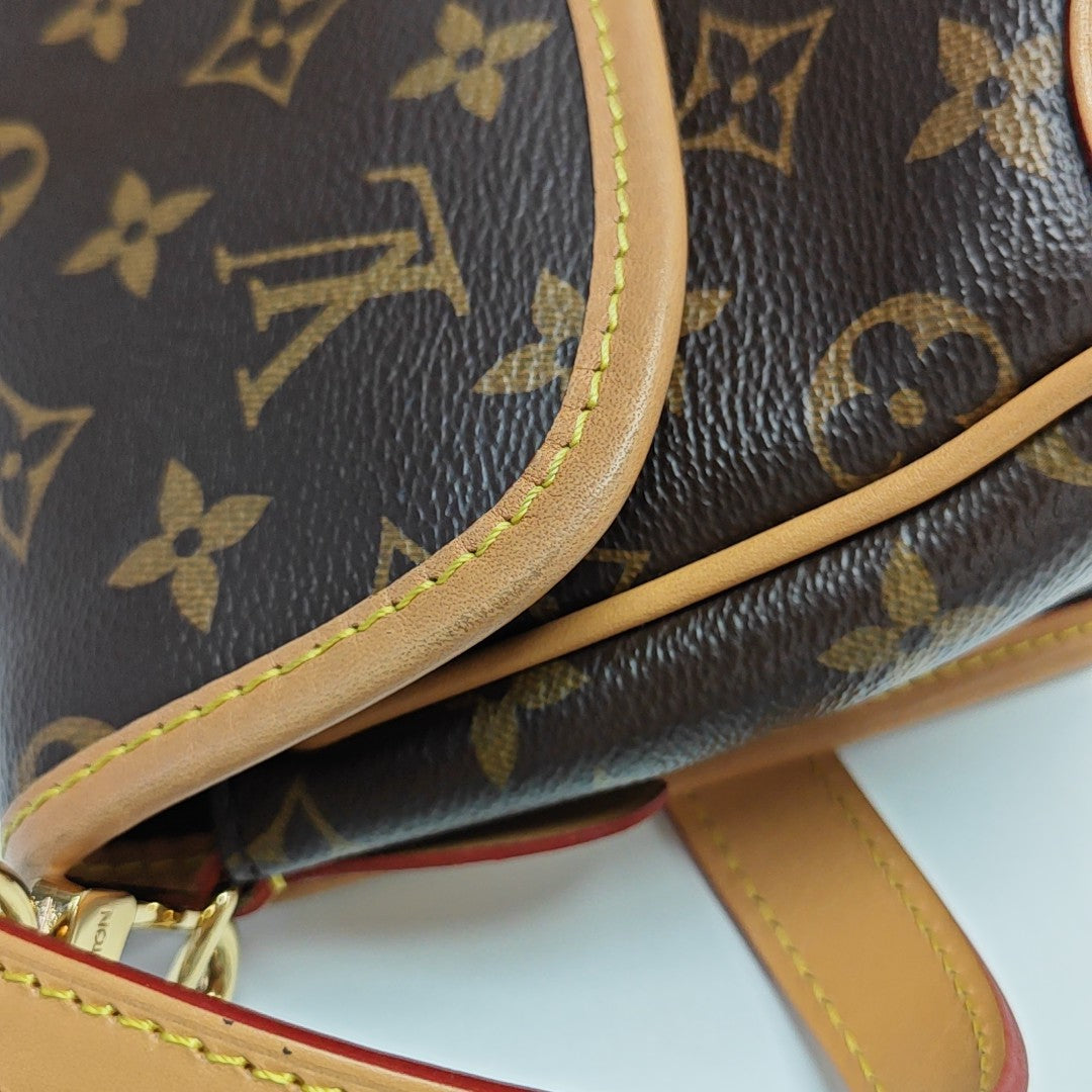 DIANE Monogram Coated Canvas Brown