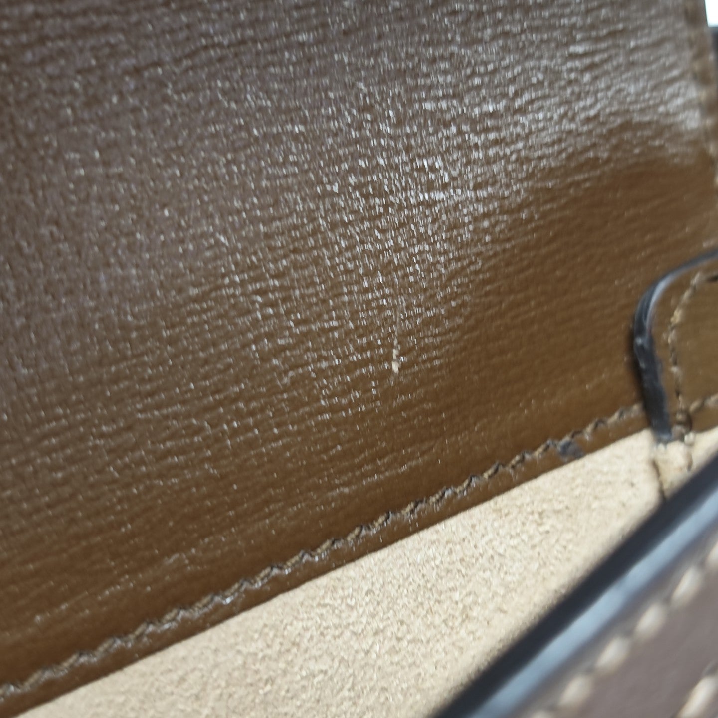 Horsebit 1955 Mini Monogram Coated Canvas Beige