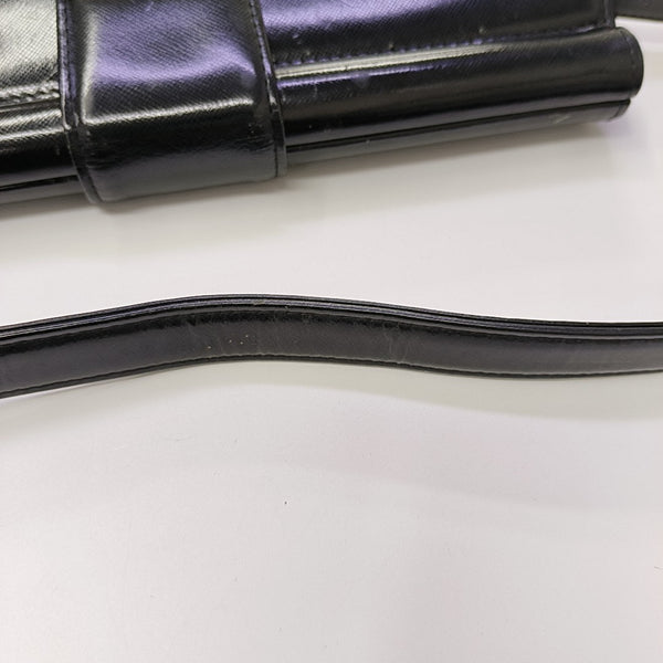 Calfskin Top Handle Bag Black