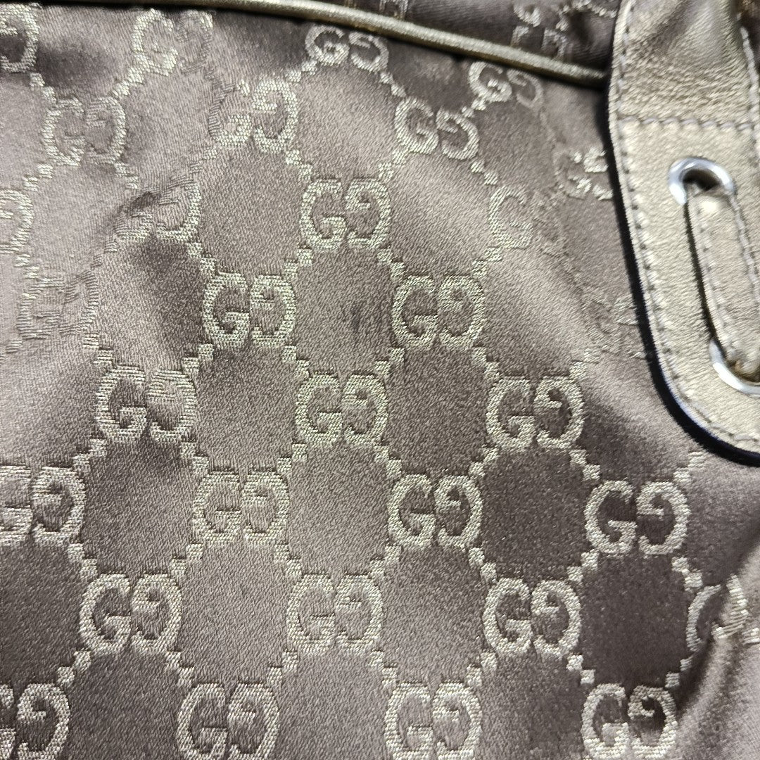 Monogram Canvas Shoulder Bag Brown
