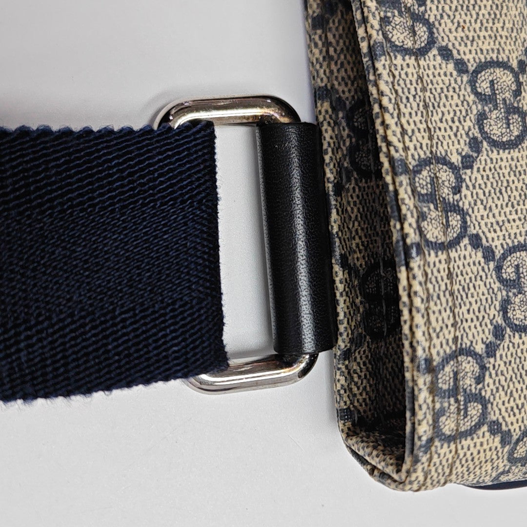 Monogram Coated Canvas Shoulder Bag Gray