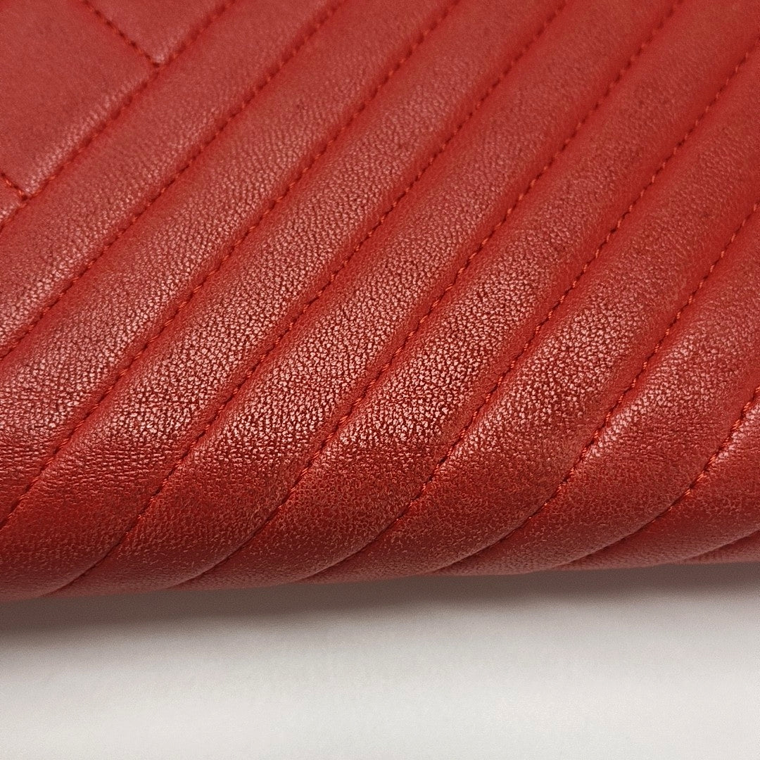 WOC Quilted Lambskin Red