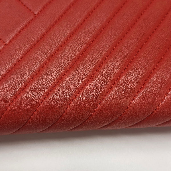 WOC Quilted Lambskin Red