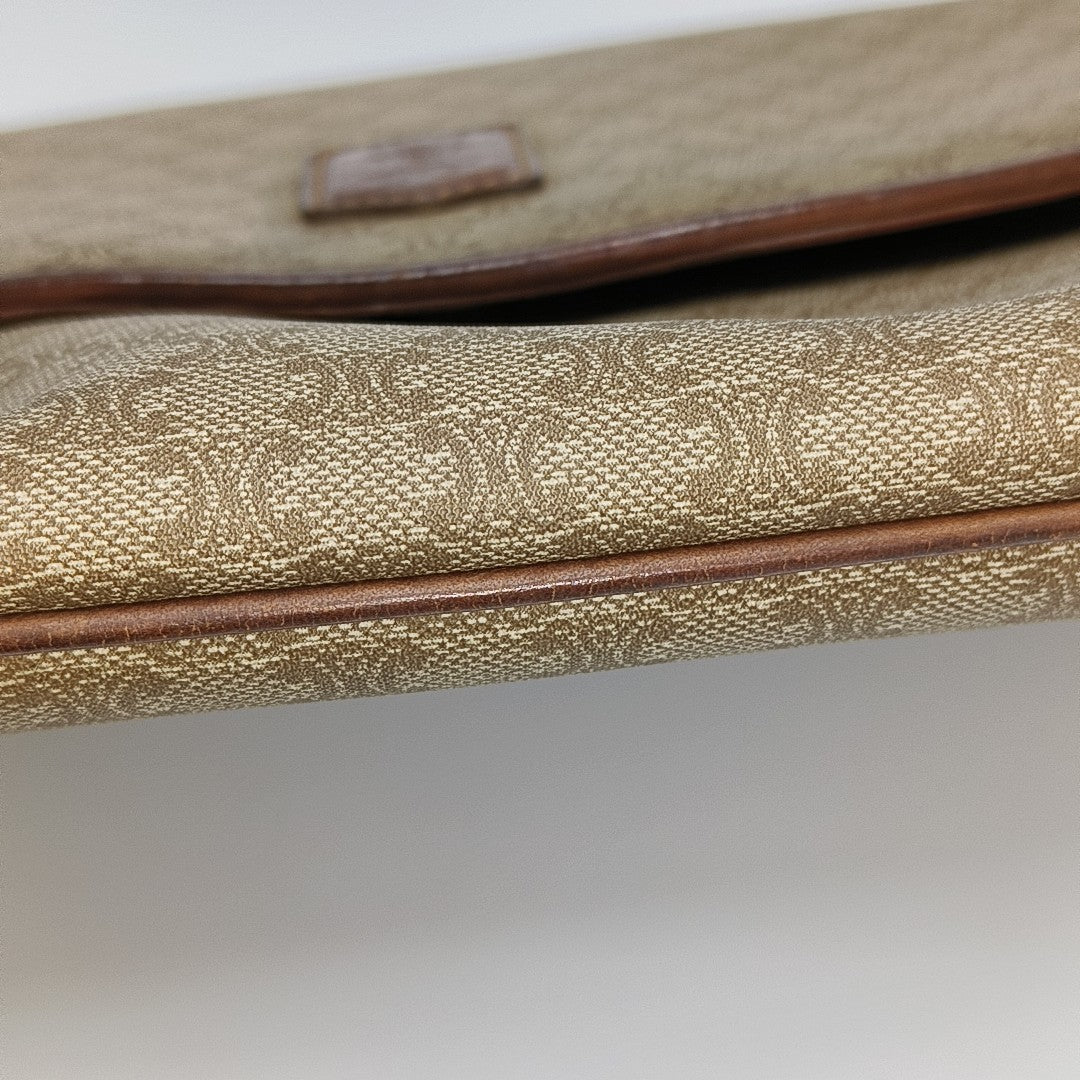 MACADAM CLUTCHES Coated Canvas Beige