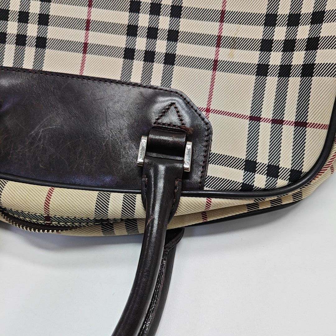 Canvas Top Handle Bag Beige