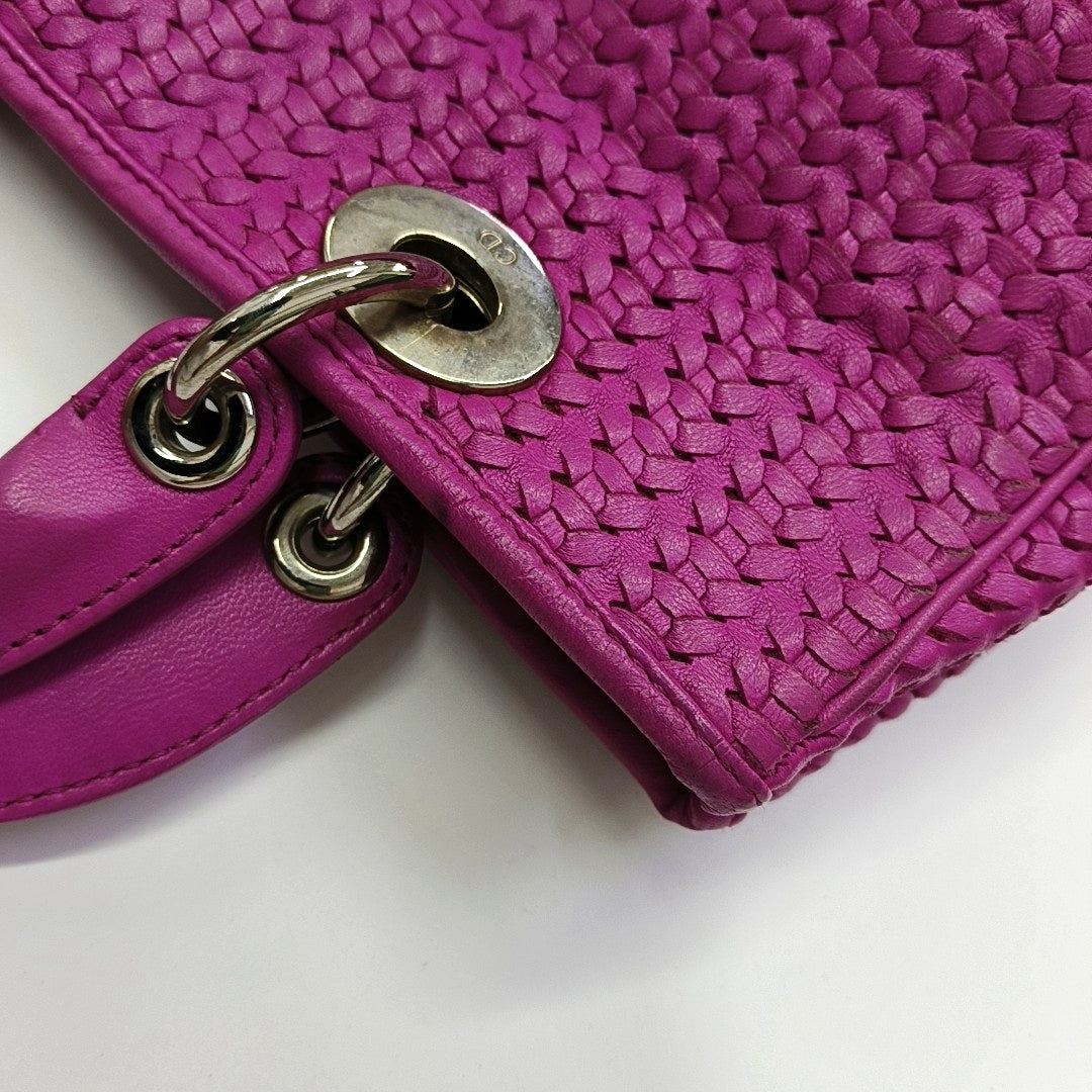 Authenticated pre-owned  Diorissimo Calfskin Red - Tote Bag at Looply