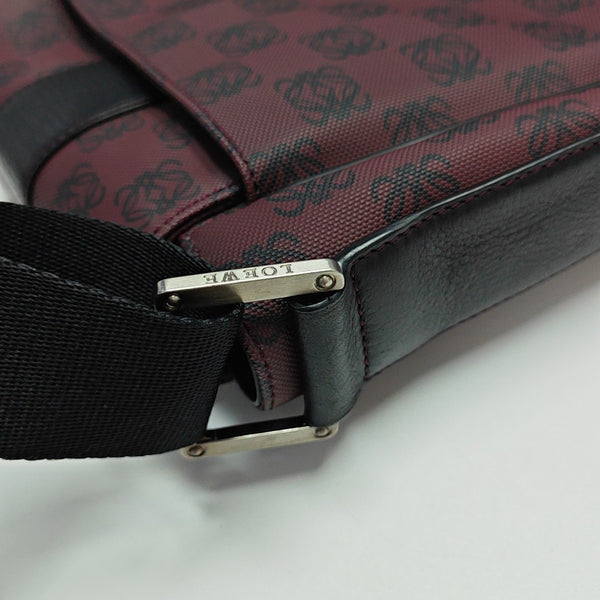 Coated Canvas Shoulder Bag Red