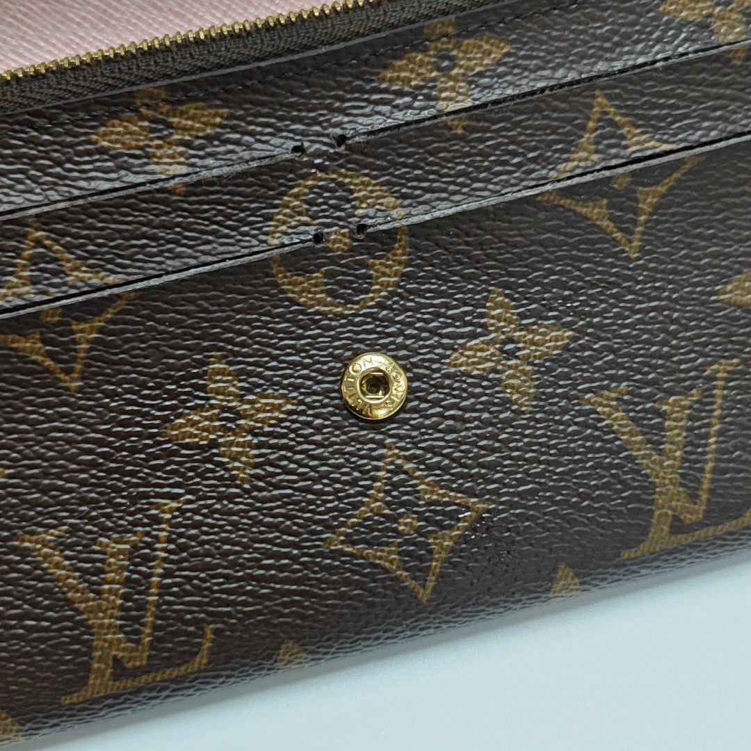 EMILIE Monogram Coated Canvas Brown Wallet