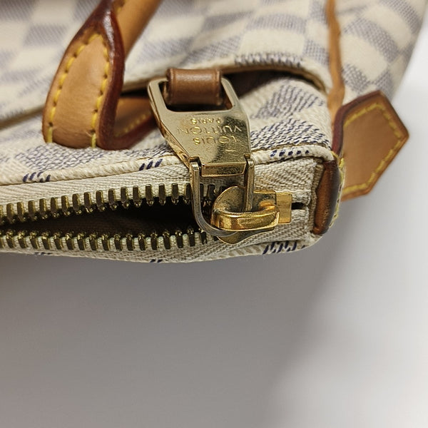 FIGHERI Damier Azur Coated Canvas White