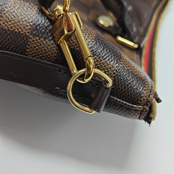 SIENA Damier Ebene Coated Canvas Brown