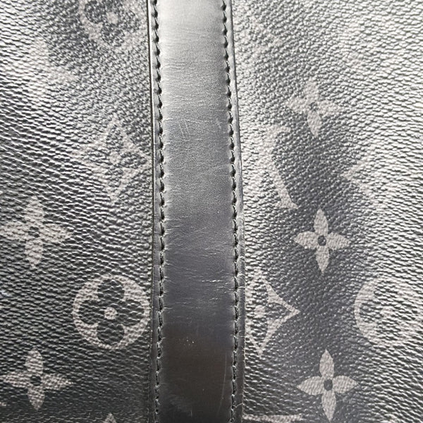 KEEPALL 45 Monogram Coated Canvas Black