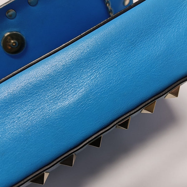Rockstud Calfskin Blue
