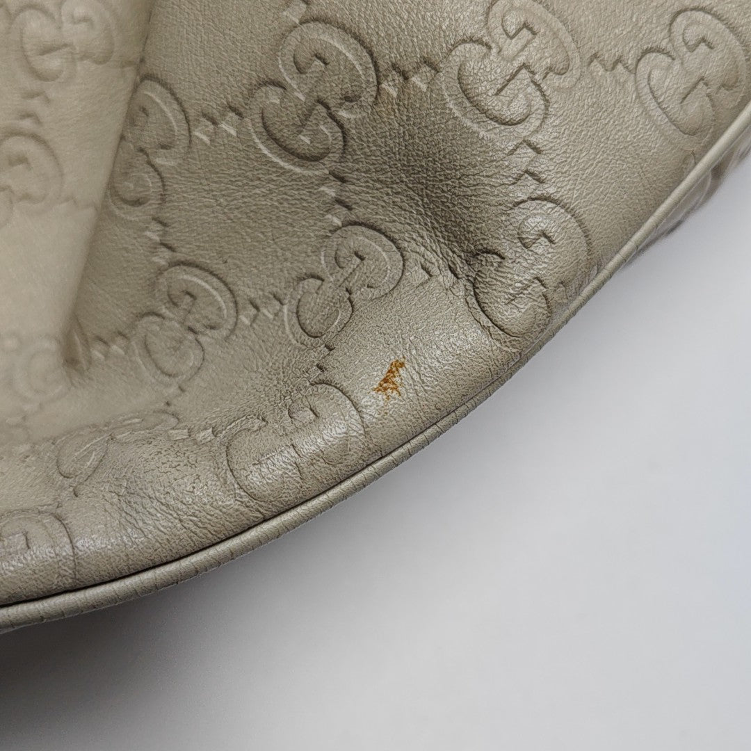 Sukey Monogram Calfskin Beige