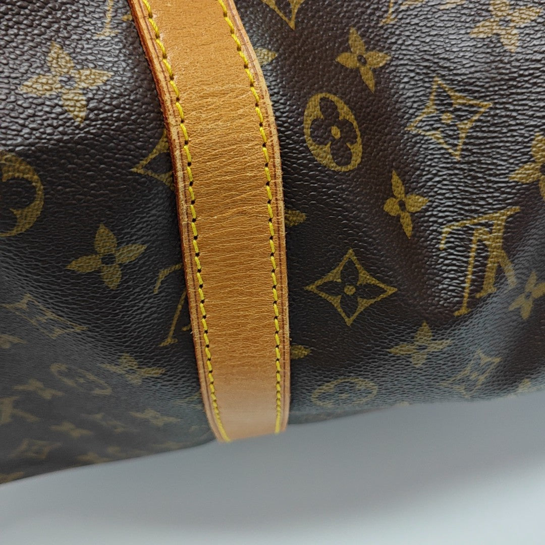 SAC SOUPLE 55 Monogram Coated Canvas Brown
