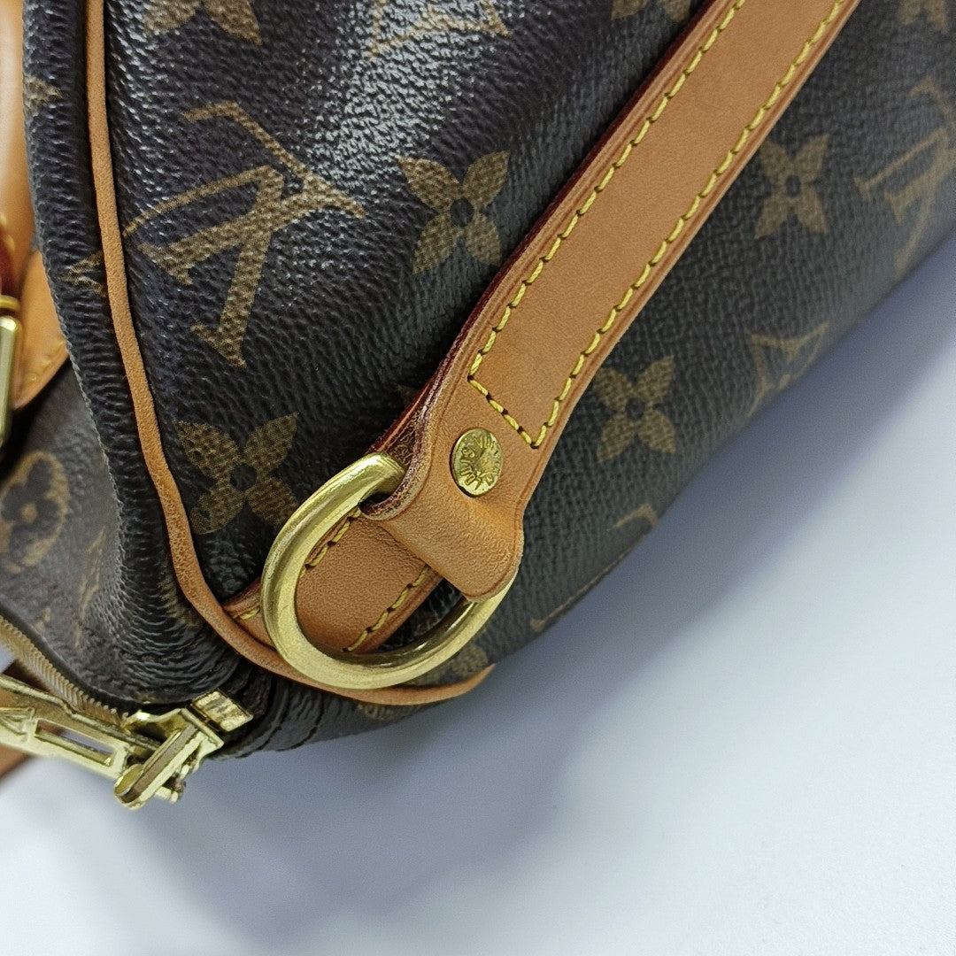 SPEEDY 30 Monogram Coated Canvas Brown