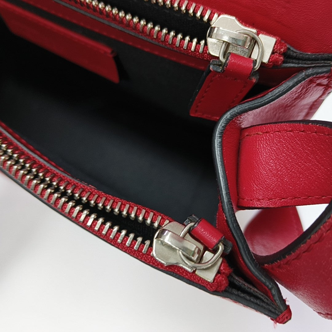 Calfskin Shoulder Bag Red
