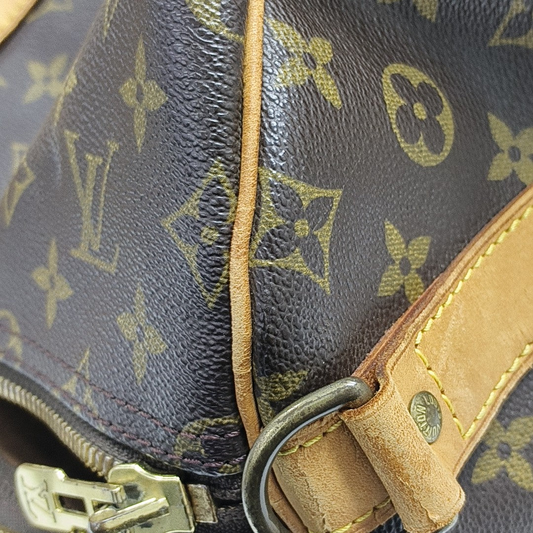 SAC SOUPLE 55 Monogram Coated Canvas Brown