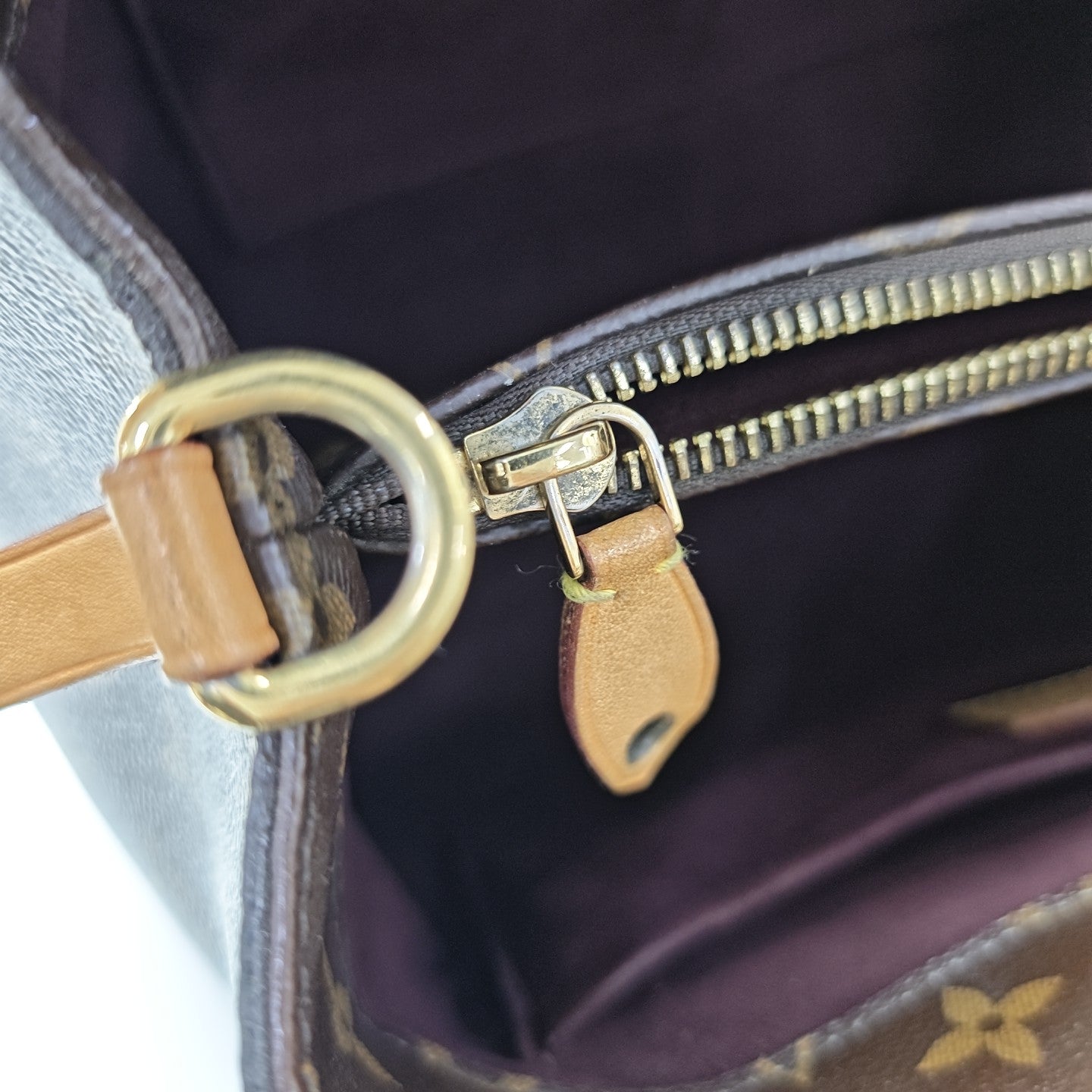MONTAIGNE Monogram Coated Canvas Brown