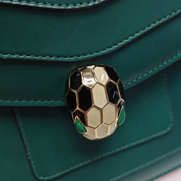 SERPENTI FOREVER Small Calfskin Green