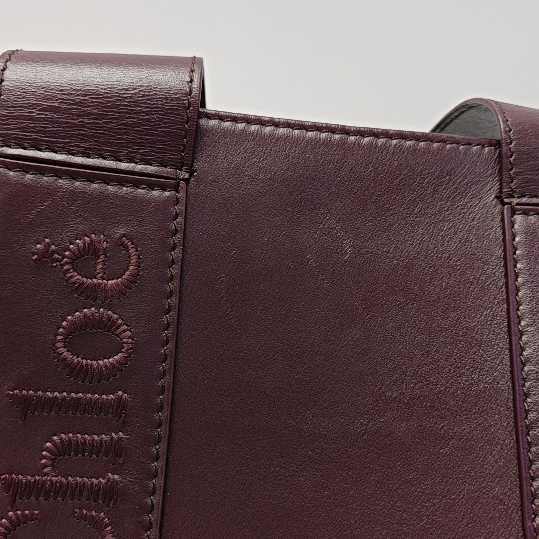 Woody Large Calfskin Red