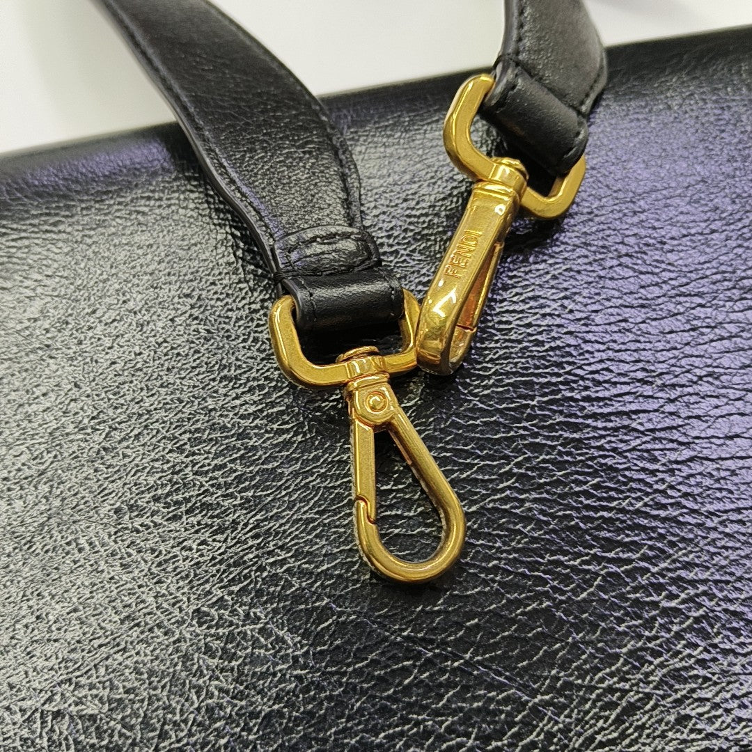 Kan U Large Lambskin Black