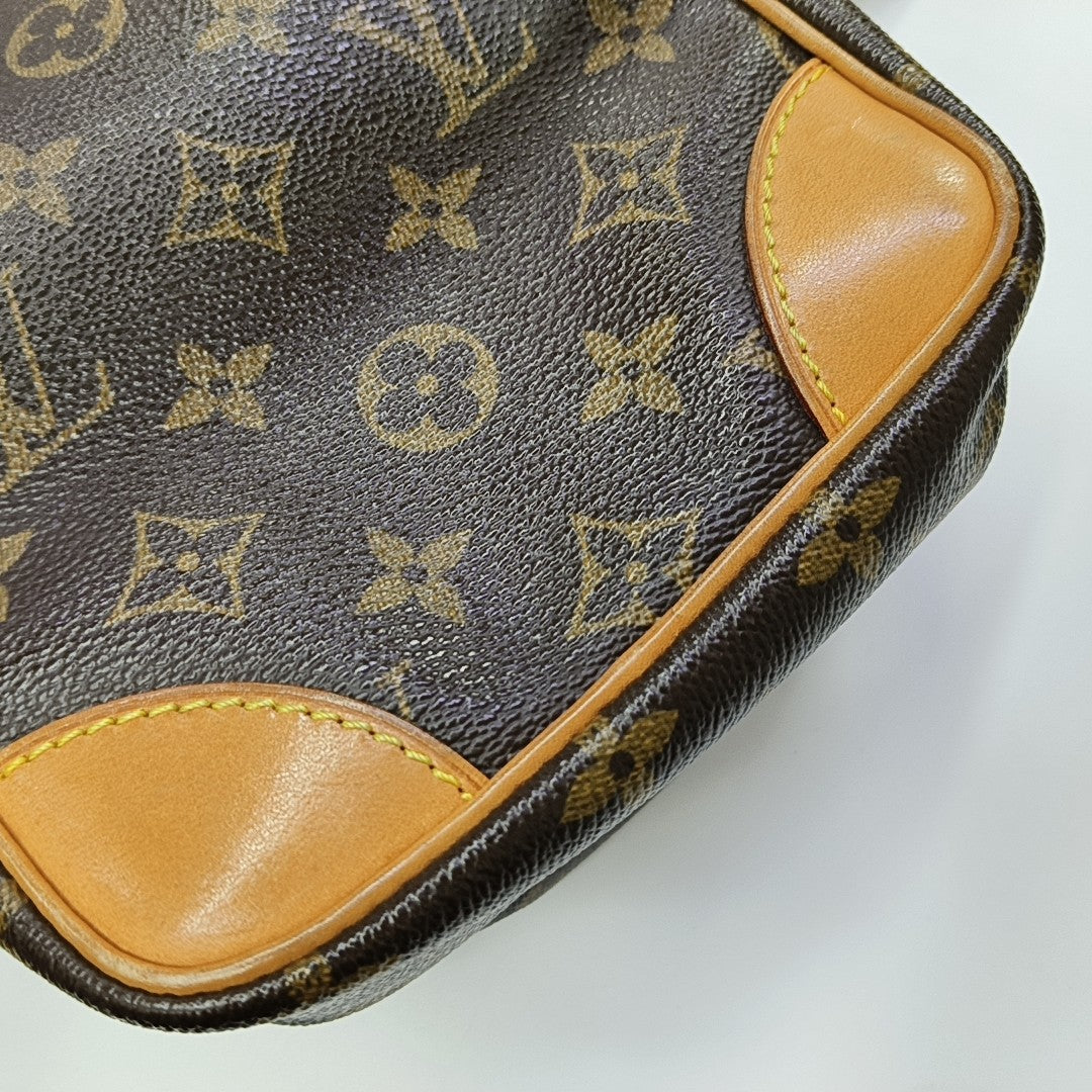 AMAZON Monogram Coated Canvas Brown