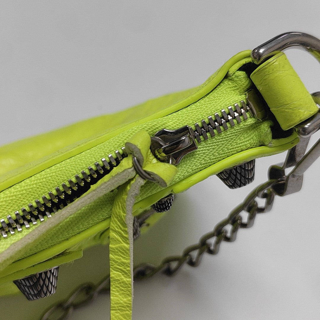 Le Cagole Mini Calfskin Green