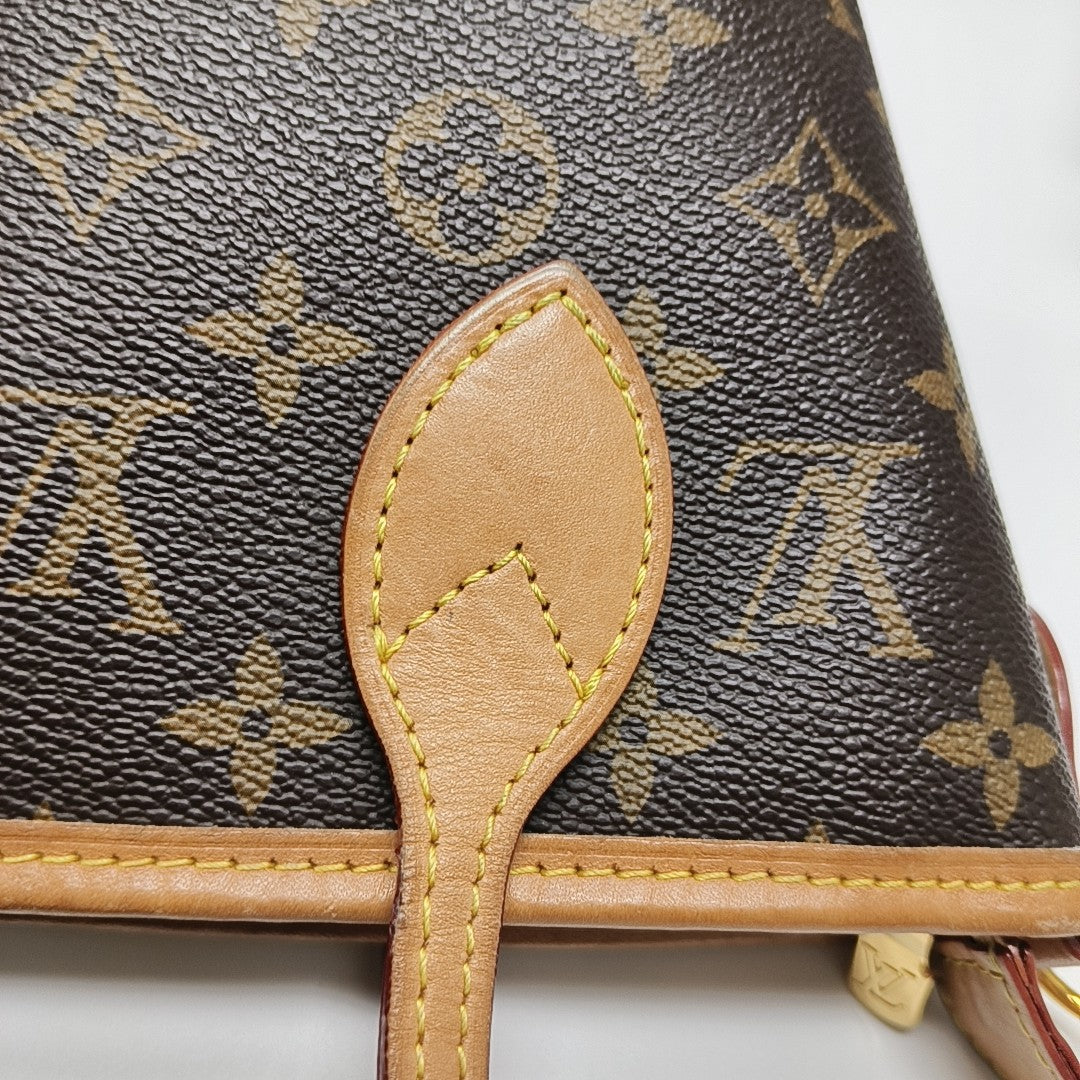 NEVERFULL BB Monogram Coated Canvas Brown