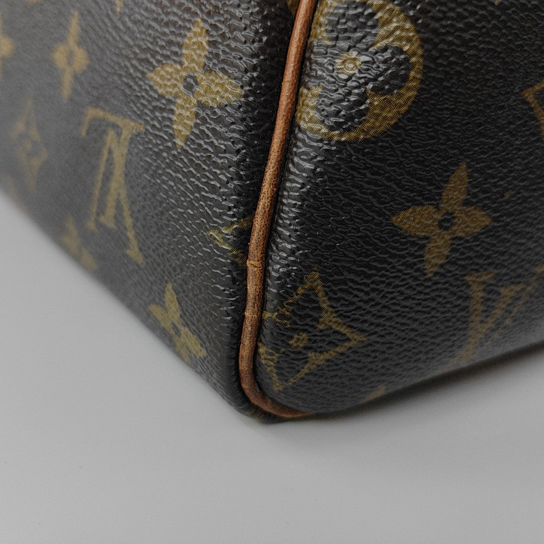 SPEEDY 30 Monogram Coated Canvas Brown