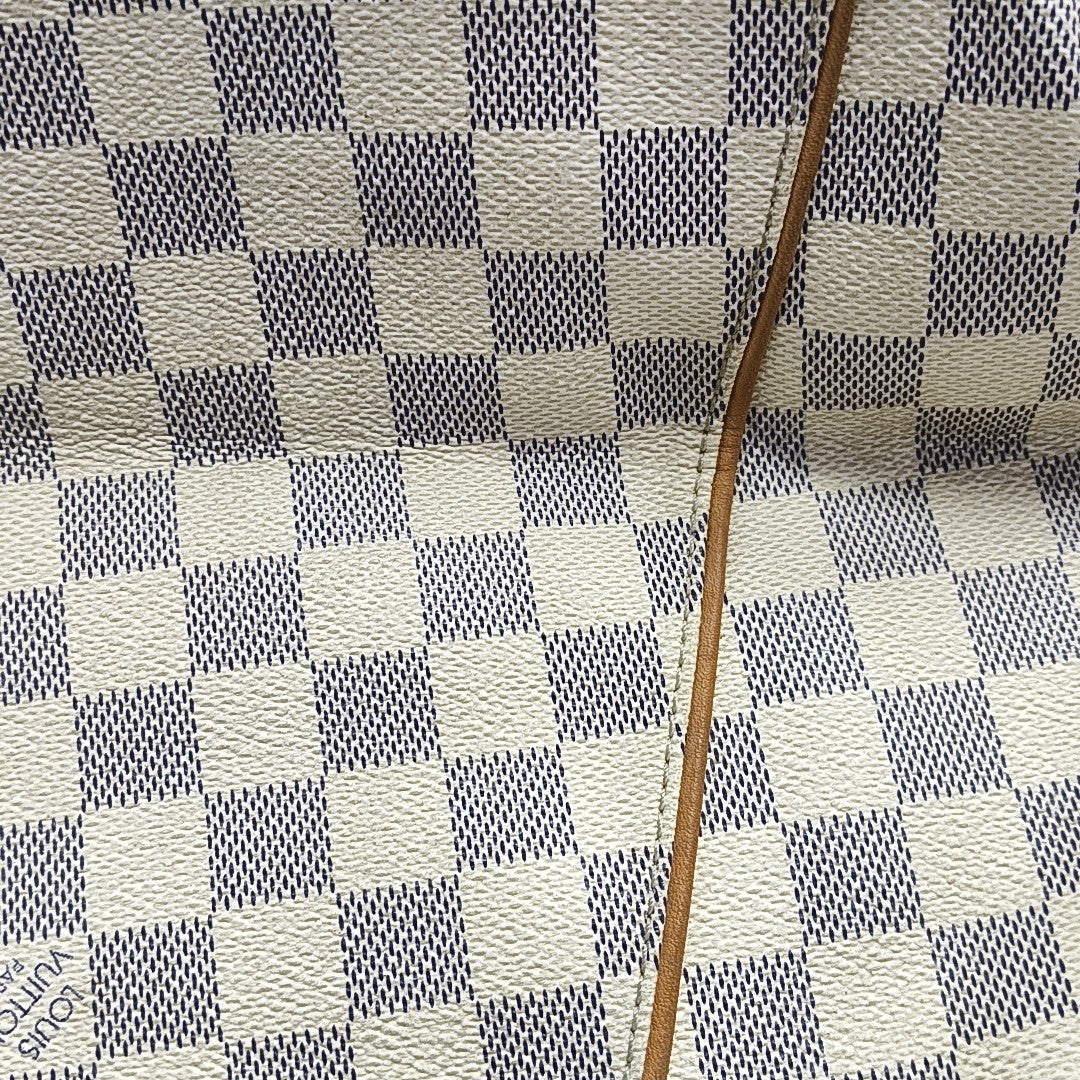 GALLIERA PM Damier Azur Coated Canvas White
