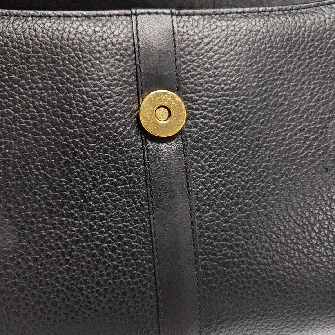 Calfskin Shoulder Bag Black