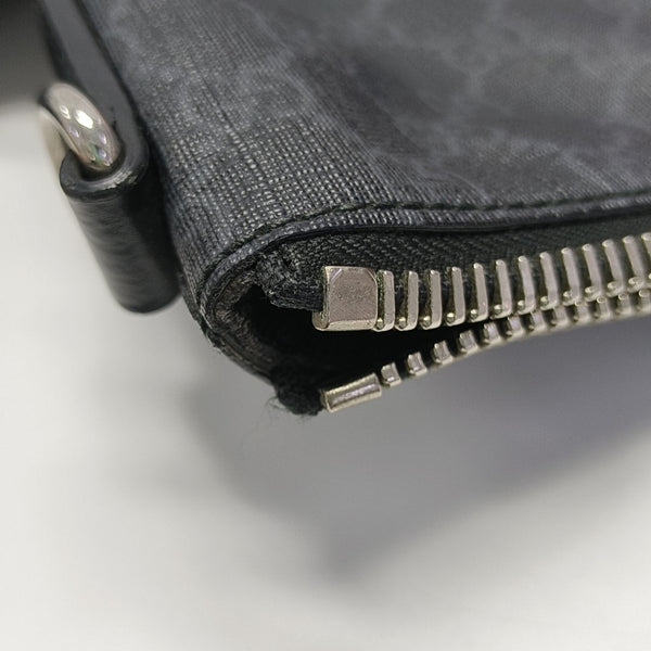 GG Supreme Monogram Coated Canvas Gray