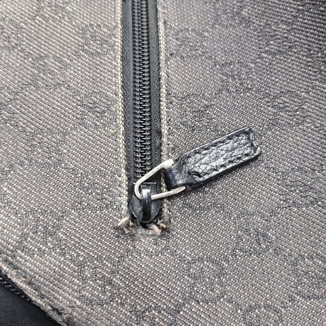 Monogram Fabric Backpack Gray