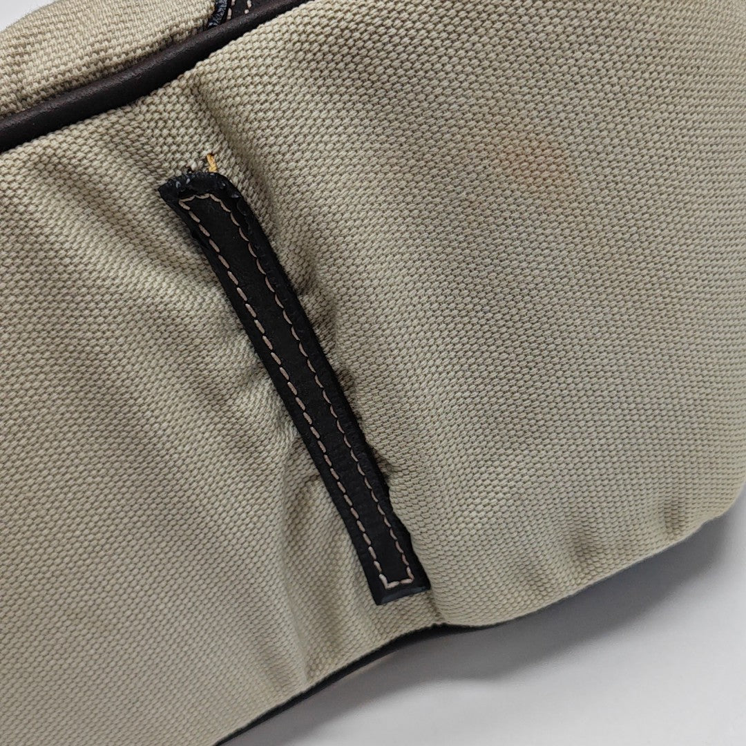 Canvas Shoulder Bag Beige