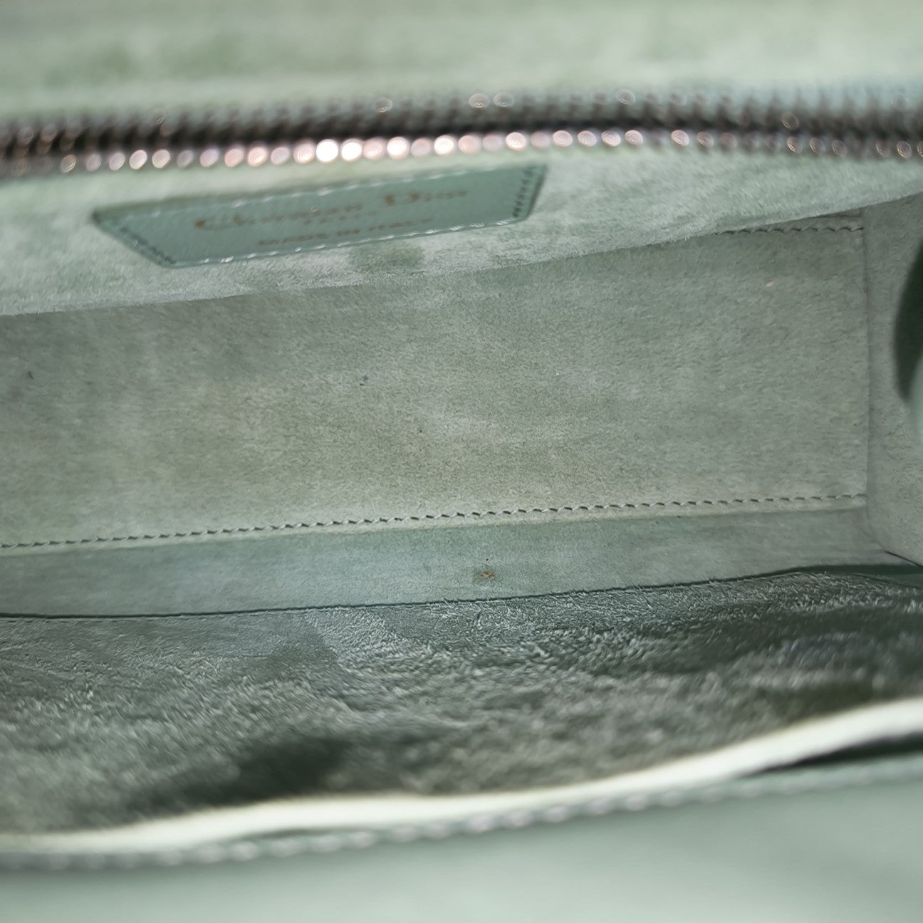 Lady Dior Small Cannage Lambskin Green