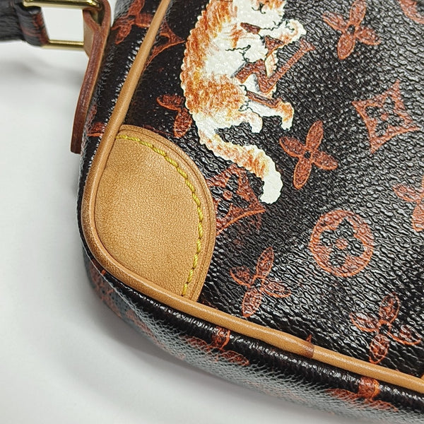 DANUBE Monogram Coated Canvas Brown