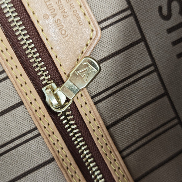 NEVERFULL MM Monogram Coated Canvas Brown