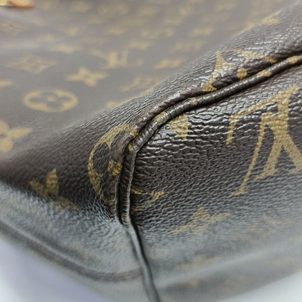 NEVERFULL GM Monogram Coated Canvas Brown