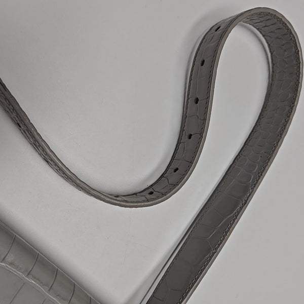Calfskin Shoulder Bag Gray