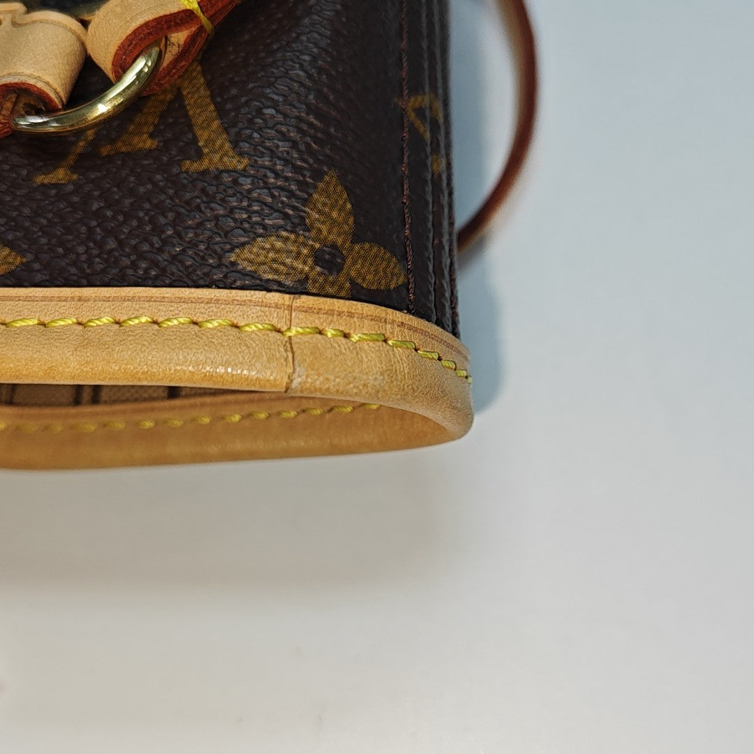 NEVERFULL PM Monogram Coated Canvas Brown